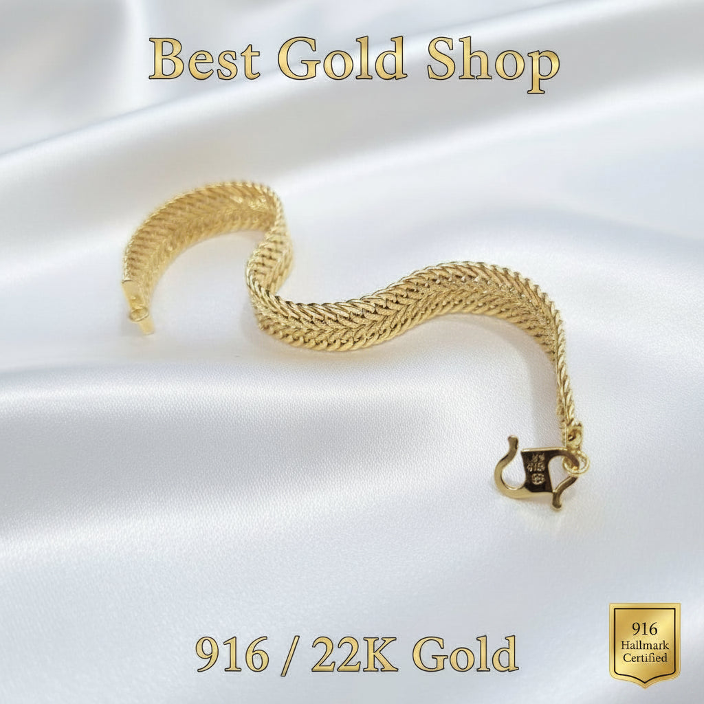 916 Gold Bracelet Duo Lipan DesignBraceletsBest Gold Shop