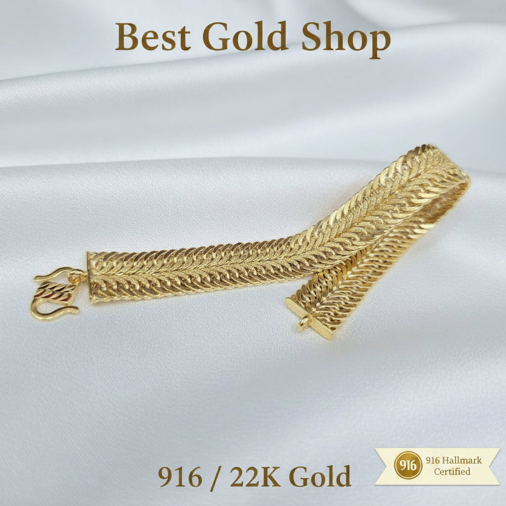 916 Gold Bracelet Duo Lipan DesignBraceletsBest Gold Shop
