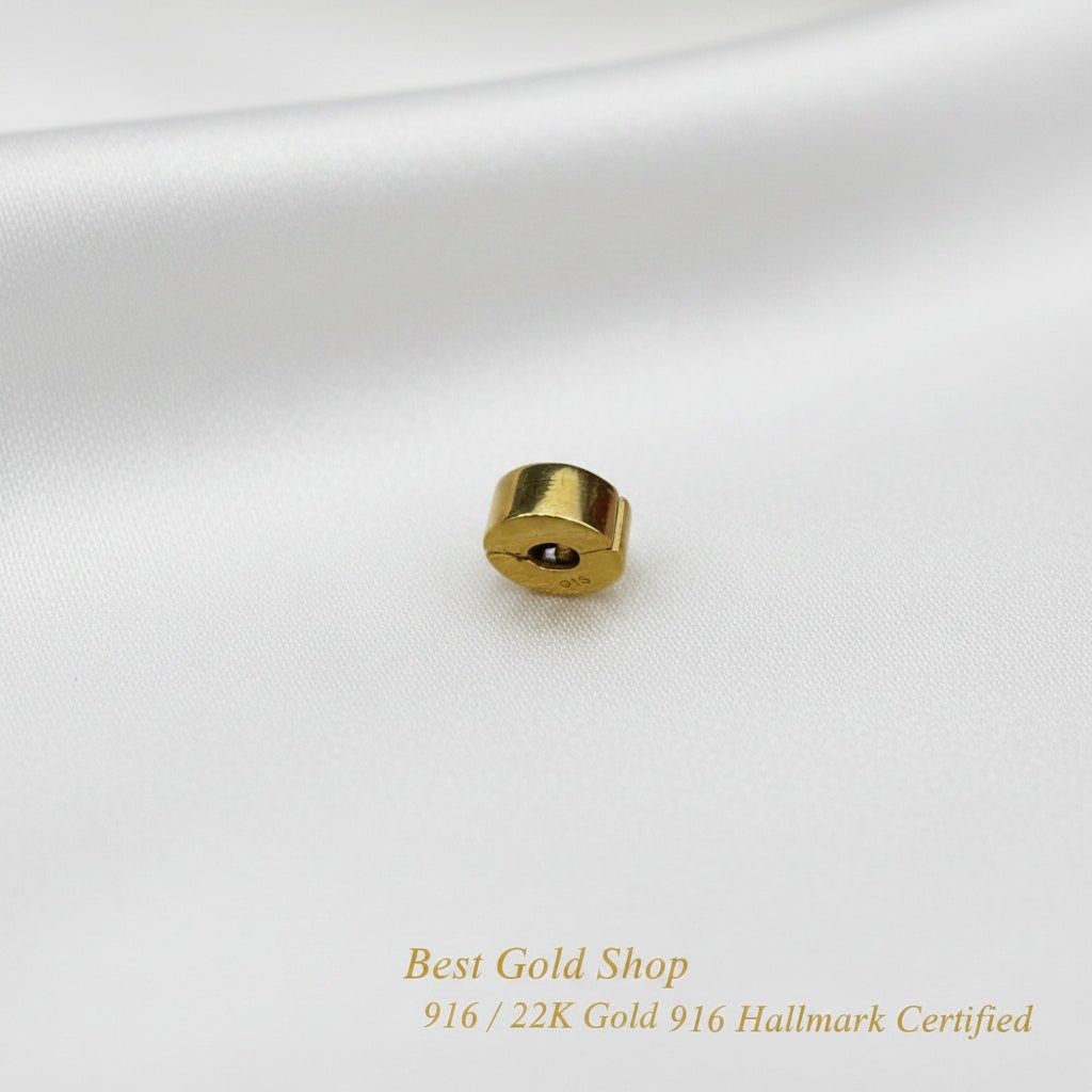 916 Gold Bracelet Stopper Charm | Secure Spacer for Charm BraceletsCharms & PendantsBest Gold Shop