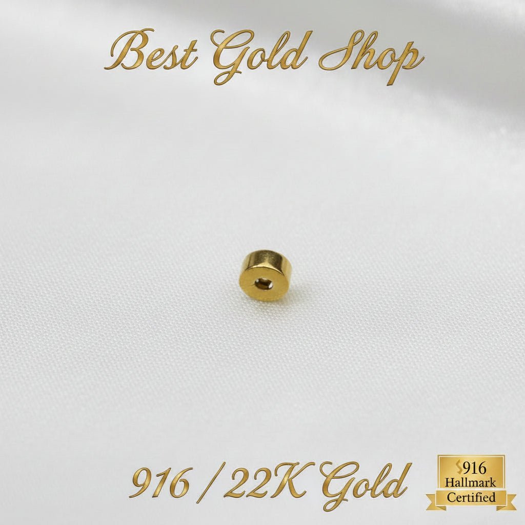916 Gold Bracelet Stopper Charm | Secure Spacer for Charm BraceletsCharms & PendantsBest Gold Shop