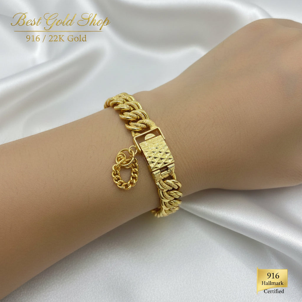 916 Gold Coconut Bracelet Heavier versionBraceletsBest Gold Shop