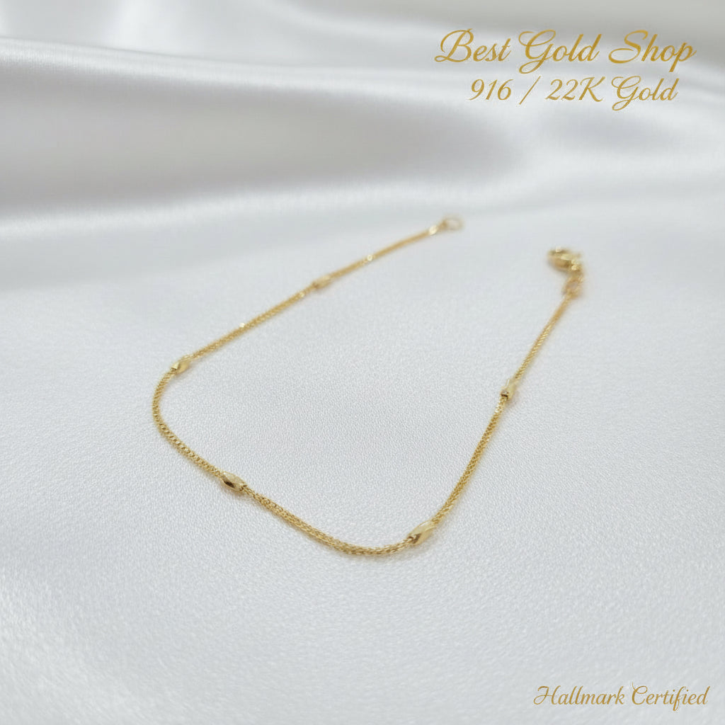 916 Gold Fancy Box Bracelet New Design ElegantBraceletsBest Gold Shop