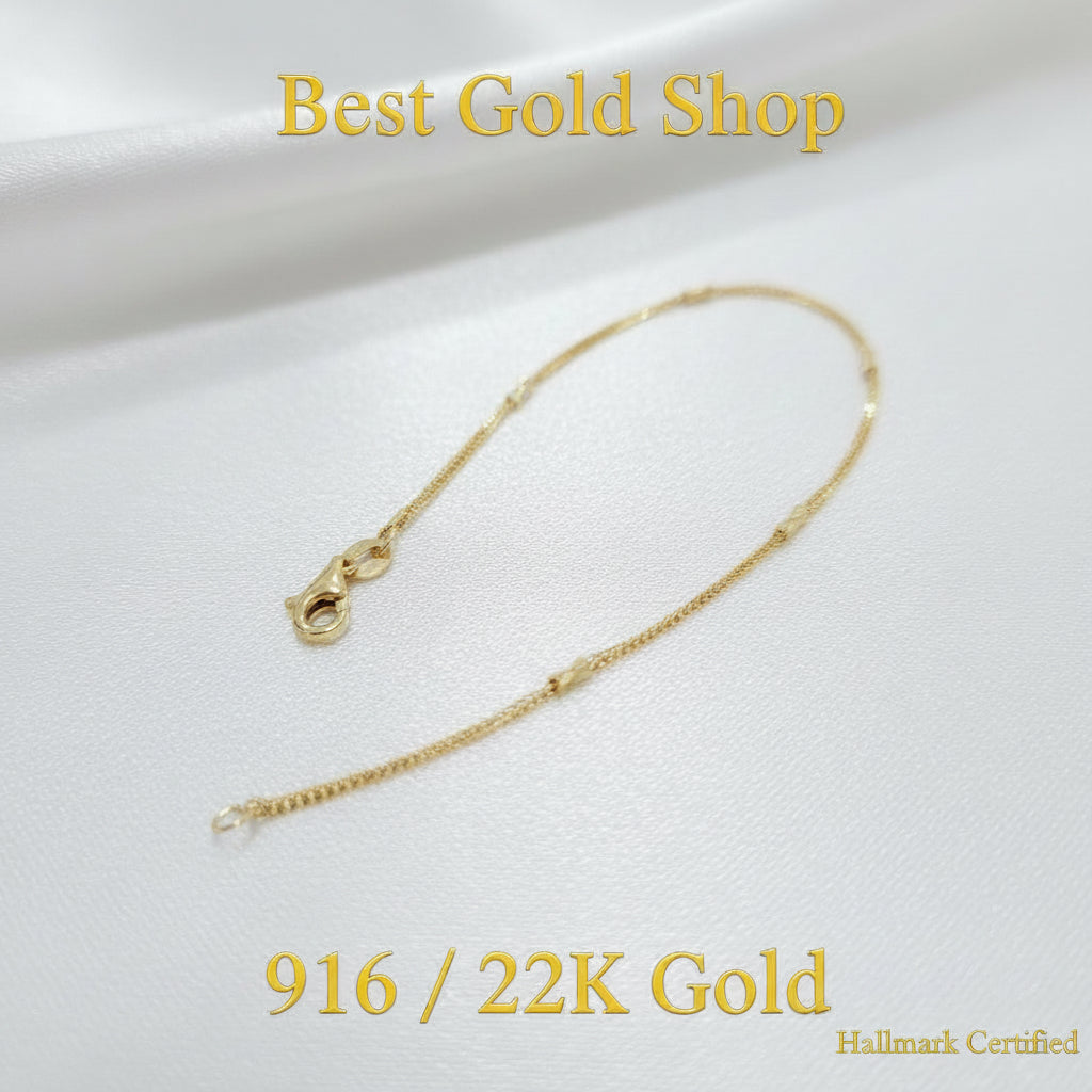 916 Gold Fancy Box Bracelet New Design ElegantBraceletsBest Gold Shop