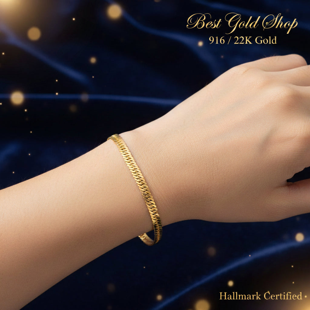 916 Gold Lipan Bracelet Light WeightBraceletsBest Gold Shop