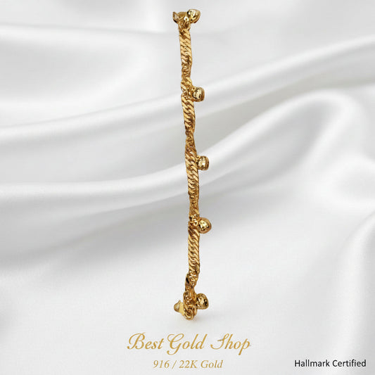 916 Gold Lipan Dangling Heart BraceletBraceletsBest Gold Shop