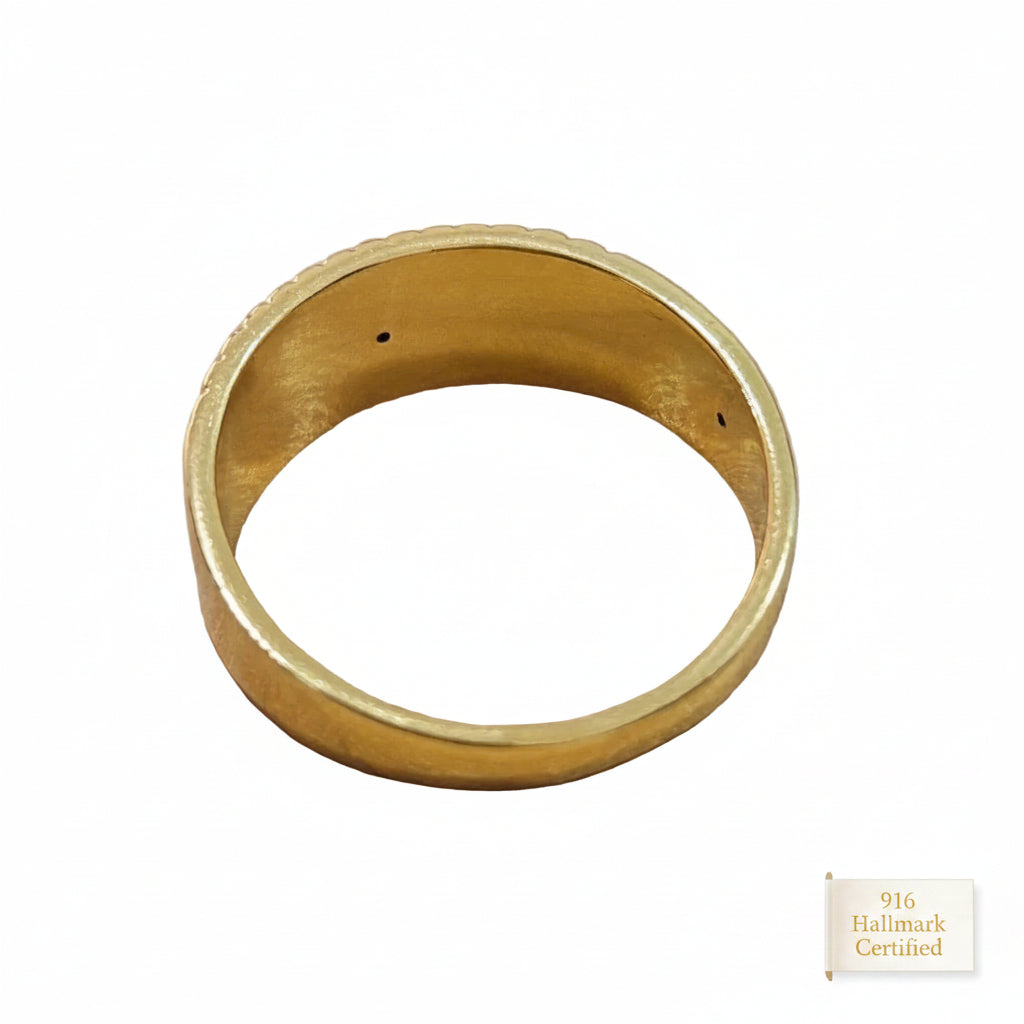 916 Gold Mesh Band Ring – Feather LightRingsBest Gold Shop