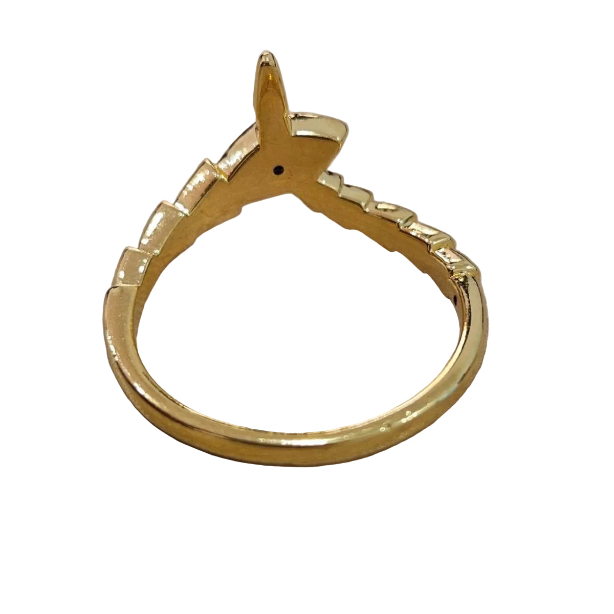 916 Gold Naga Snake Dragon Ring Feather LightRingsBest Gold Shop