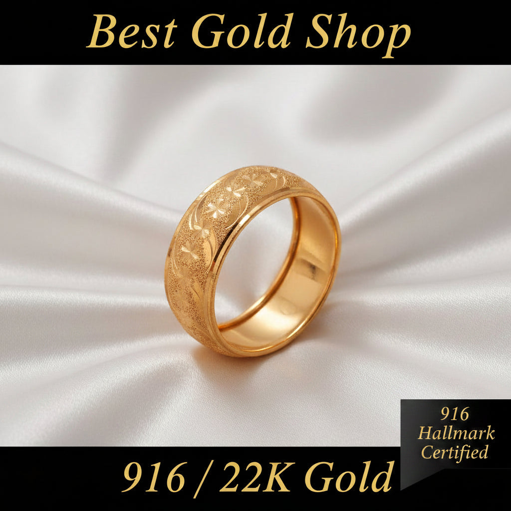916 Gold Ring Hollow Design V9 New DesginRingsBest Gold Shop