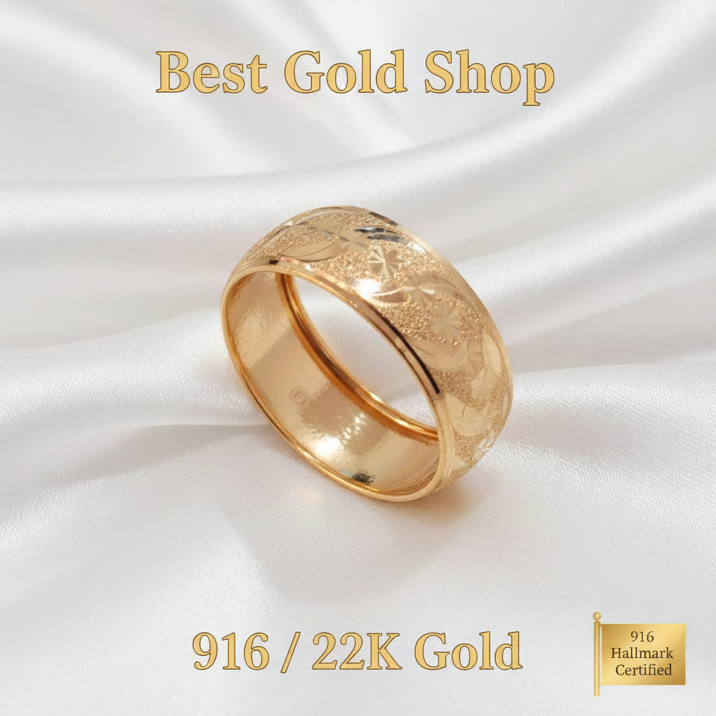 916 Gold Ring Hollow Design V9 New DesginRingsBest Gold Shop