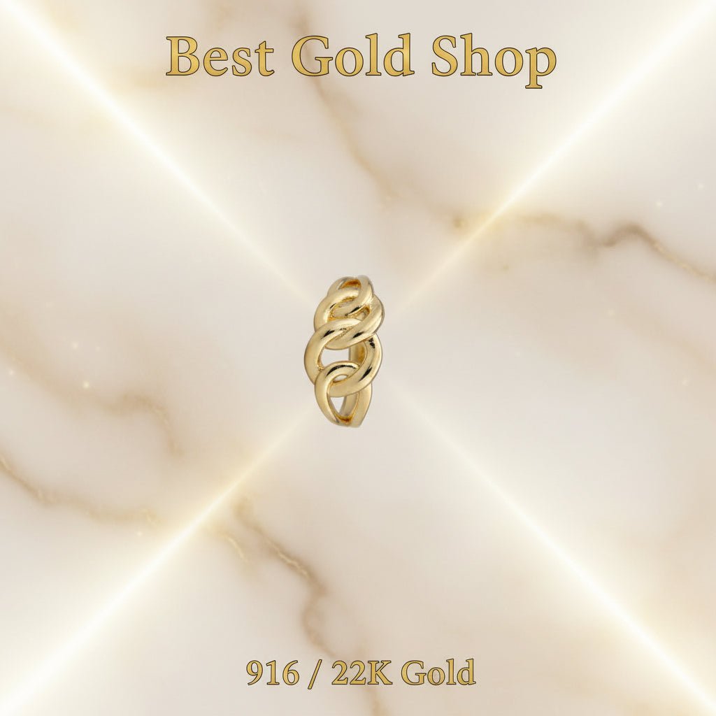 916 Gold (22K) Papan Design New and light Design Ring for WomenRingsBest Gold Shop