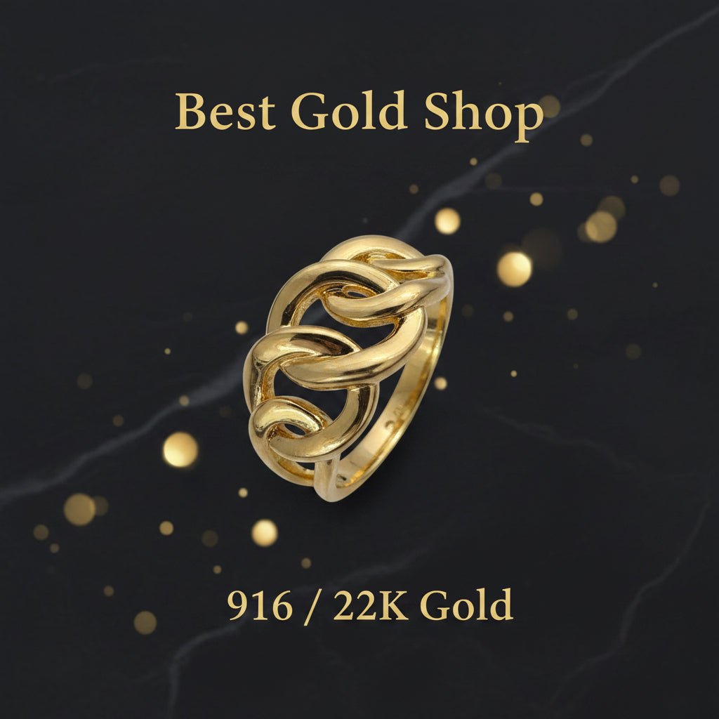 916 Gold (22K) Papan Design New and light Design Ring for WomenRingsBest Gold Shop
