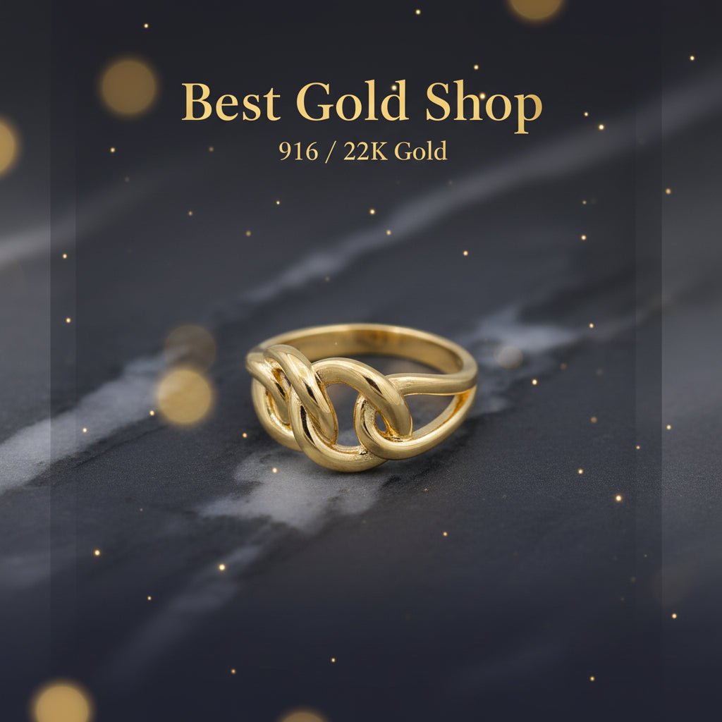 916 Gold (22K) Papan Design New and light Design Ring for WomenRingsBest Gold Shop