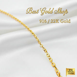 916 Gold Round Link Necklace – Simple and ElegantNecklacesBest Gold Shop