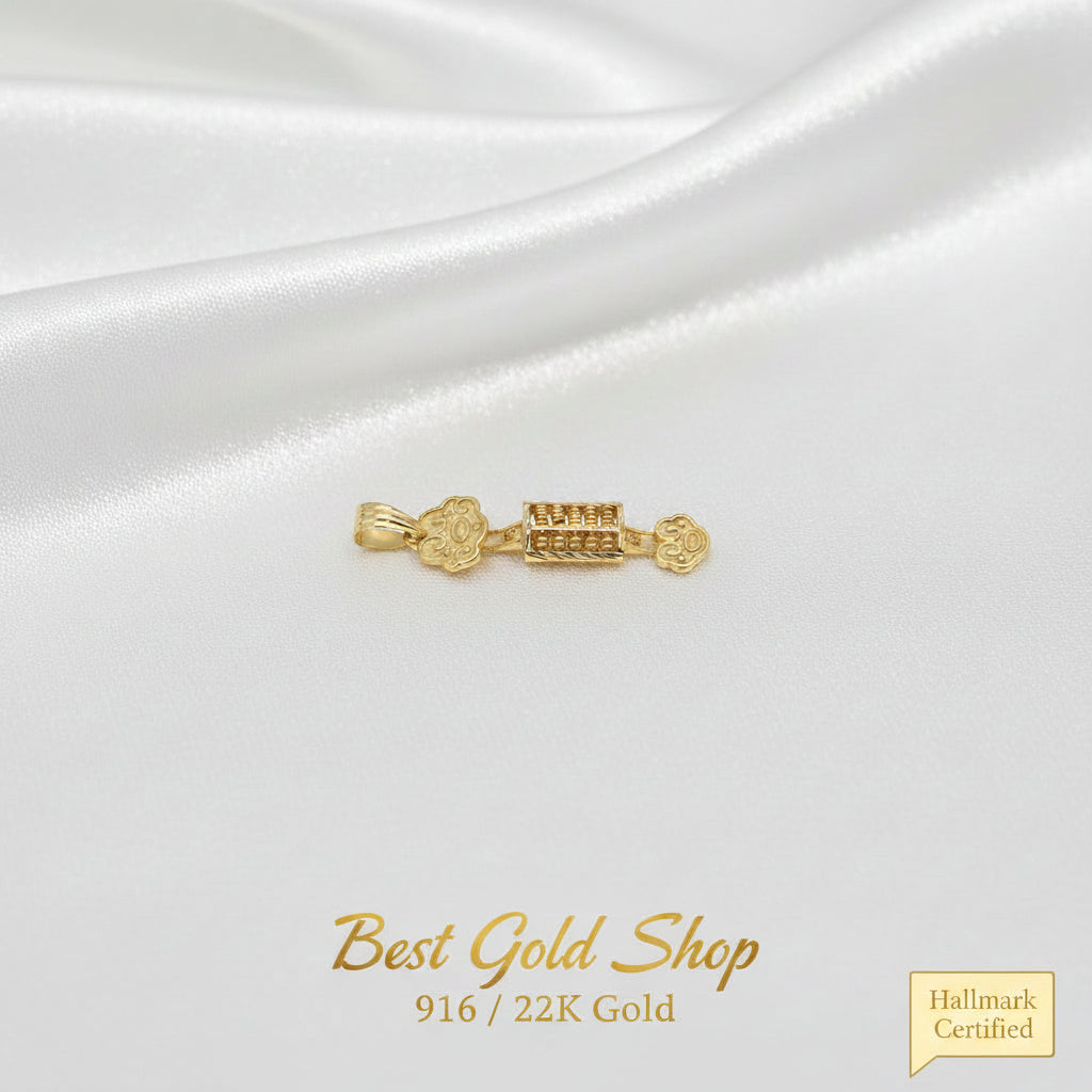 916 Gold Ru Yi Abacus PendantCharms & PendantsBest Gold Shop