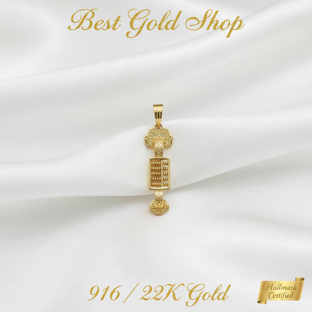 916 Gold Ru Yi Abacus PendantCharms & PendantsBest Gold Shop