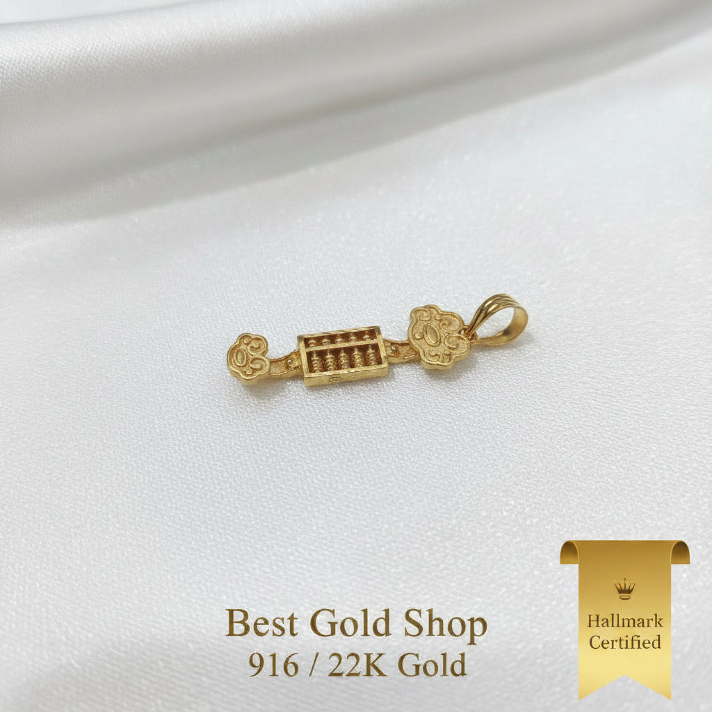 916 Gold Ru Yi Abacus PendantCharms & PendantsBest Gold Shop