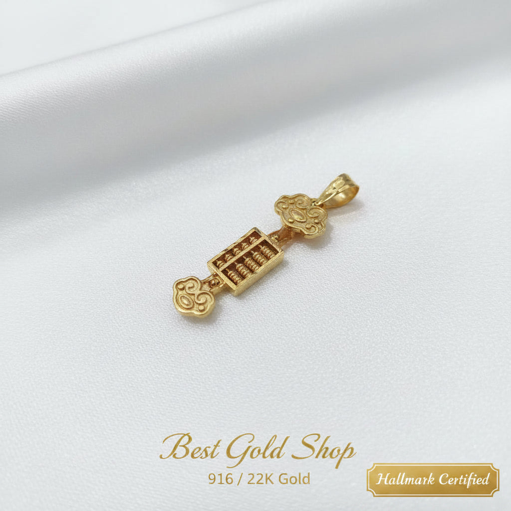 916 Gold Ru Yi Abacus PendantCharms & PendantsBest Gold Shop