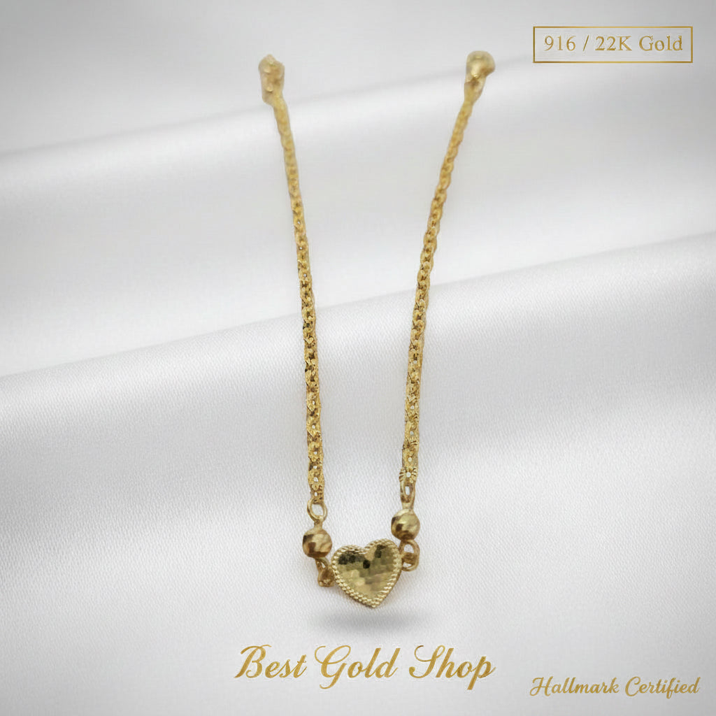 916 Gold Sunflower with Design BraceletBraceletsBest Gold Shop
