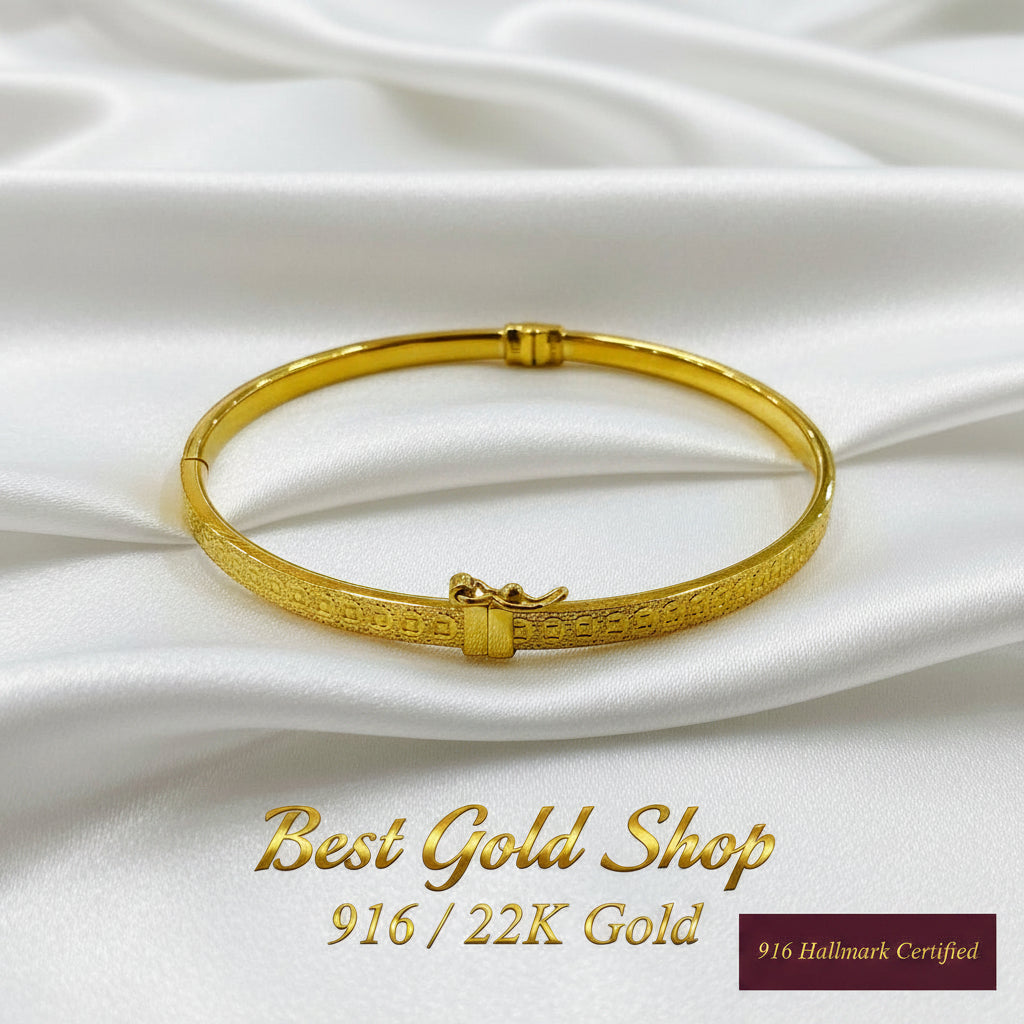 916 Gold Vintage Coin Bangle – Chinese New Year Must HaveBraceletsBest Gold Shop
