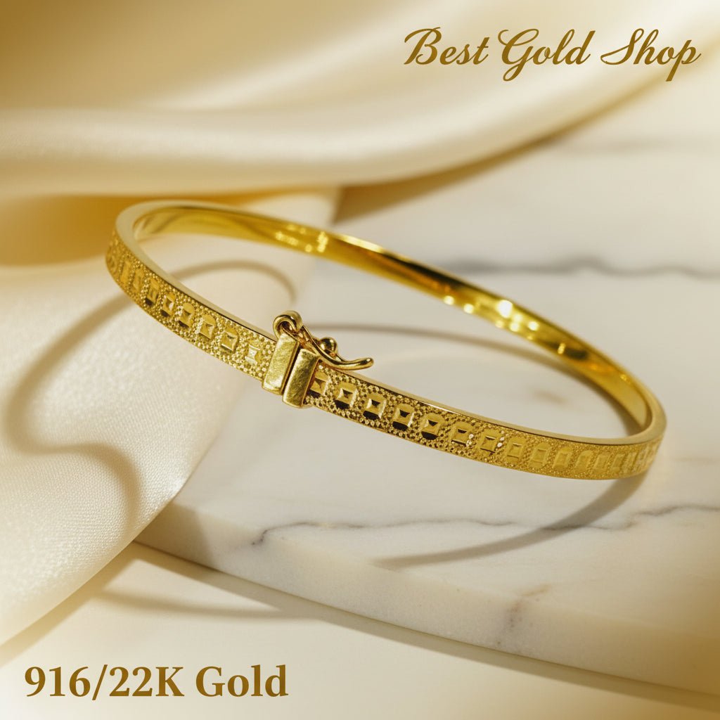 916 Gold Vintage Coin Bangle – Chinese New Year Must HaveBraceletsBest Gold Shop