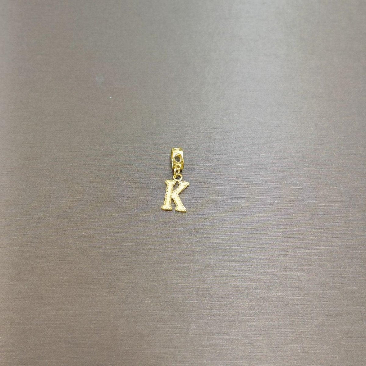 916/22K Gold alphabet K Charm by Best Gold Shop - Best Gold Shop 22k gold 22k Gold Charms 916 gold 916 gold