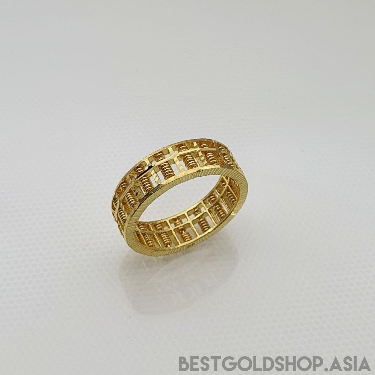 916/22K Gold Full Wide Abacus Ring by Best Gold Shop - Best Gold Shop 22k gold 22k gold ring 916 gold 916 gold