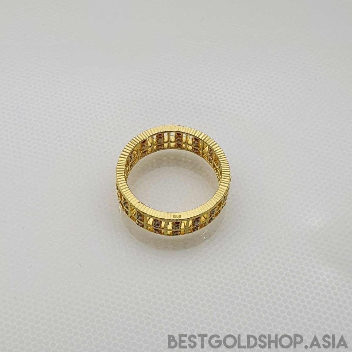 916/22K Gold Full Wide Abacus Ring by Best Gold Shop - Best Gold Shop 22k gold 22k gold ring 916 gold 916 gold