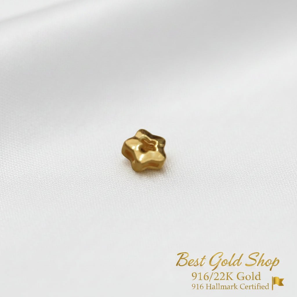 999 Gold 3D Star Pendant | Lightweight Star DesignCharms & PendantsBest Gold Shop