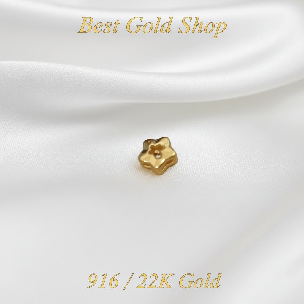 999 Gold 3D Star Pendant | Lightweight Star DesignCharms & PendantsBest Gold Shop