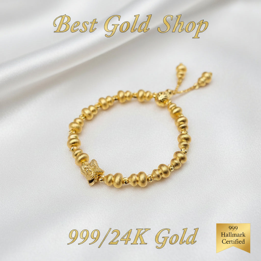 999 Gold Fancy Bangle – New Design | Elegant & LightweightBraceletsBest Gold Shop