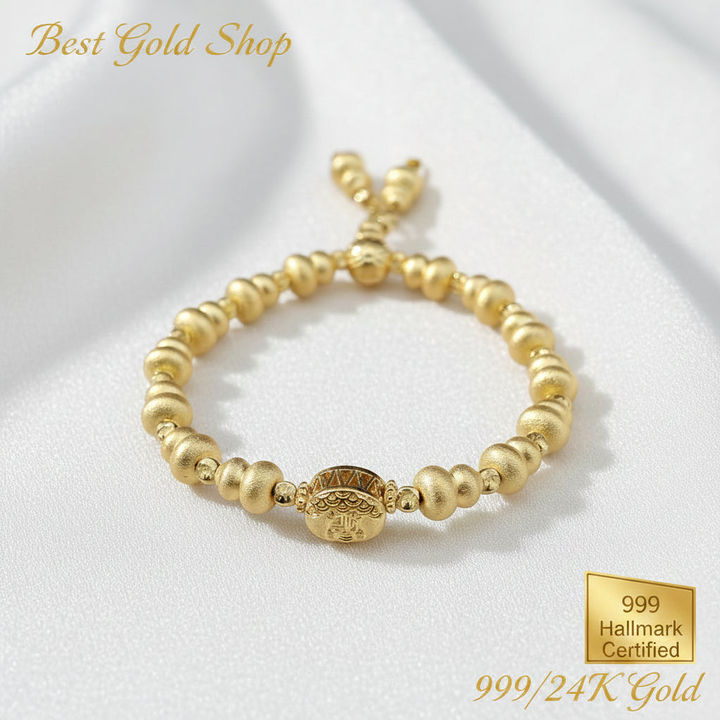 999 Gold Fancy Bangle – New Design | Elegant & LightweightBraceletsBest Gold Shop