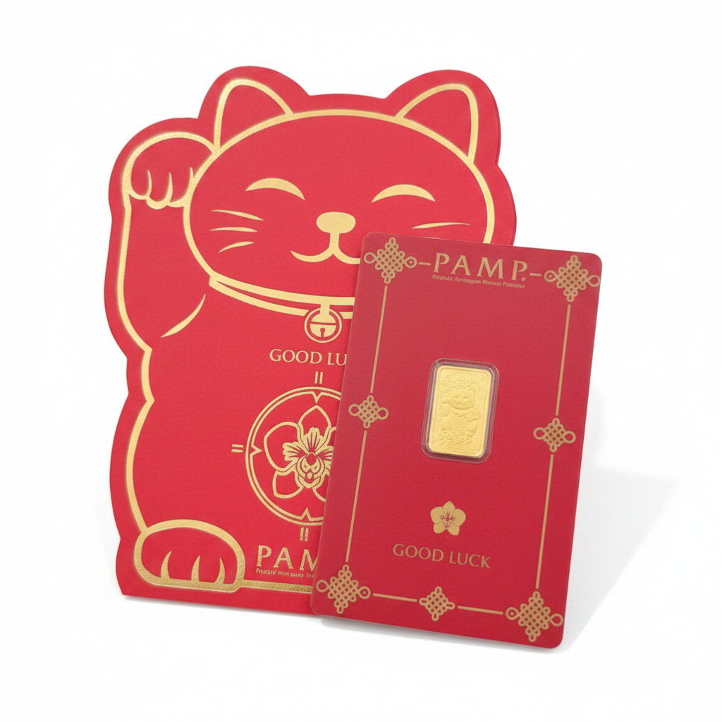 999 Gold Lucky Cat PAMP 2.5 Grams Gold Bar – New Stock ArrivalbullionBest Gold Shop