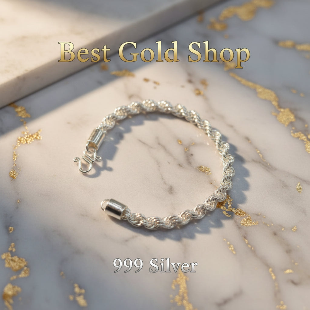 999 Silver (24K) Silver Double Luck Bracelet for WomenBraceletsBest Gold Shop
