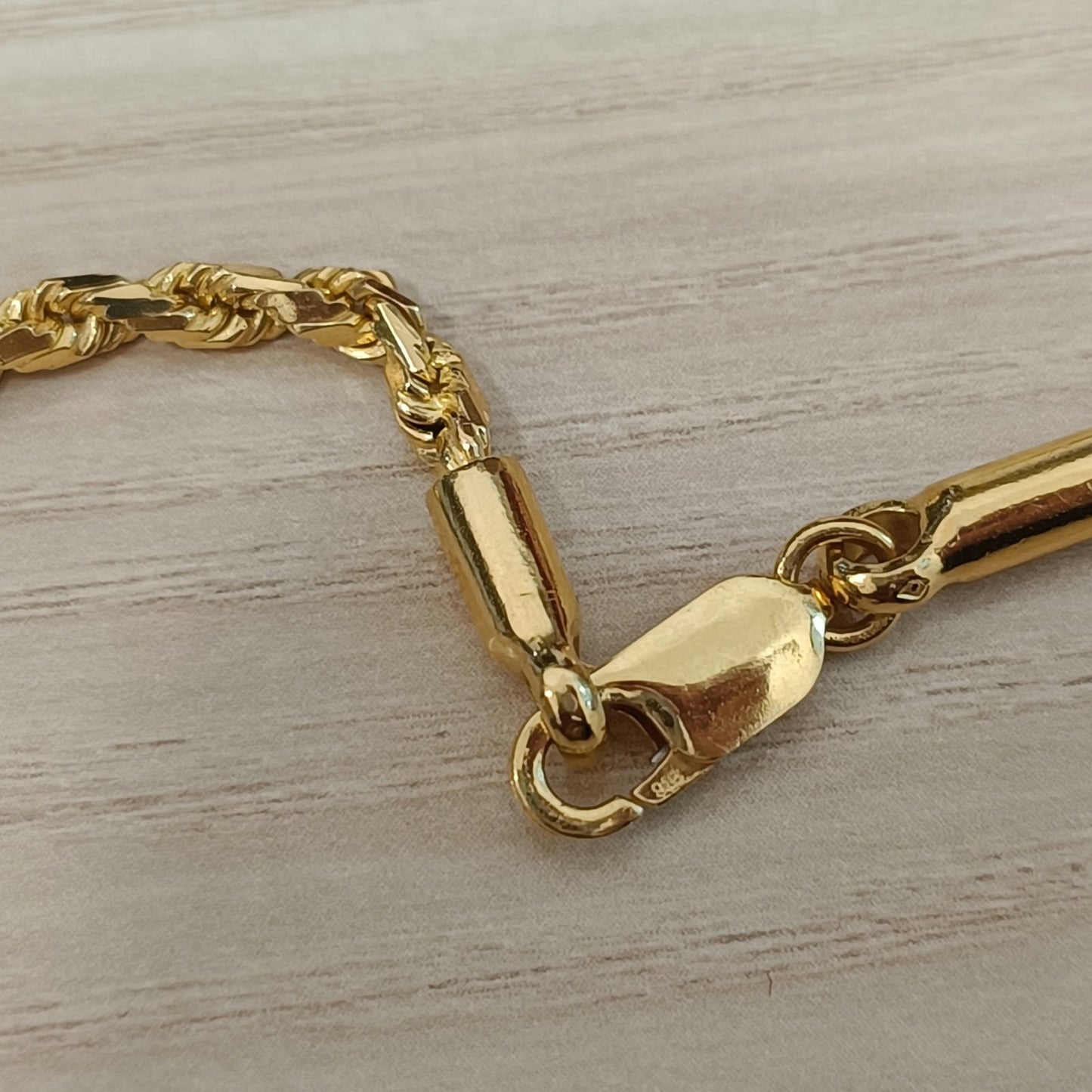 916 Gold Solid Rope Chain | Heavyweight Above 30g Collection