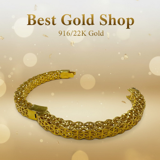 22K / 916 Gold Celestial Bangle by Best Gold Shop - Best Gold Shop 22k gold 22k gold bangle 916 gold Bracelets