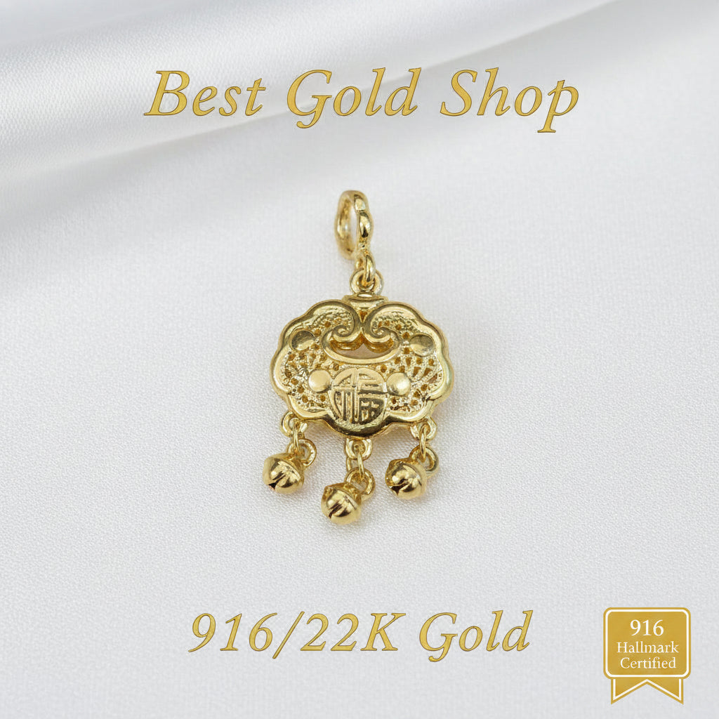 22K / 916 Gold Grand Pendants & Charms – 0.2g to 0.7g