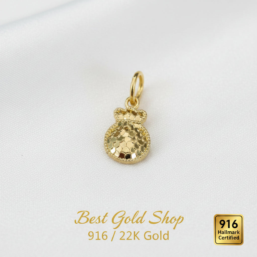 22K / 916 Gold Grand Pendants & Charms – 0.2g to 0.7g