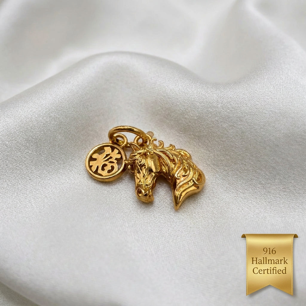 22K / 916 Gold Lightweight Pendants & Charms – Below $200 0.13g to 0.4g