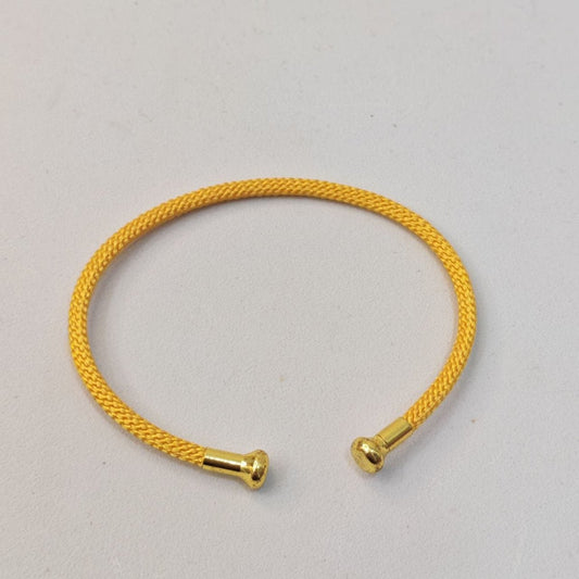 Adjustable Charm Bangle – Premium Stainless Steel Chrome (Yellow Gold Color)BraceletsBest Gold Shop