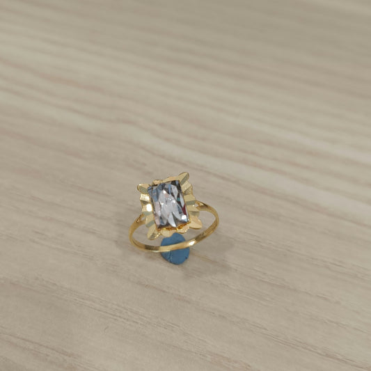 916 Gold Two-Tone Biscot V3 Ring | Elegant 22K Gold Design
