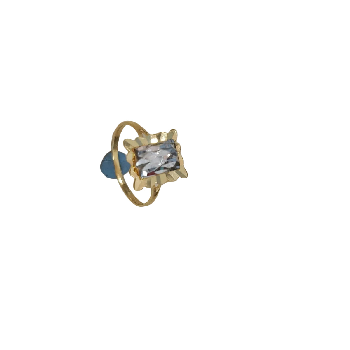916 Gold Two-Tone Biscot V3 Ring | Elegant 22K Gold Design