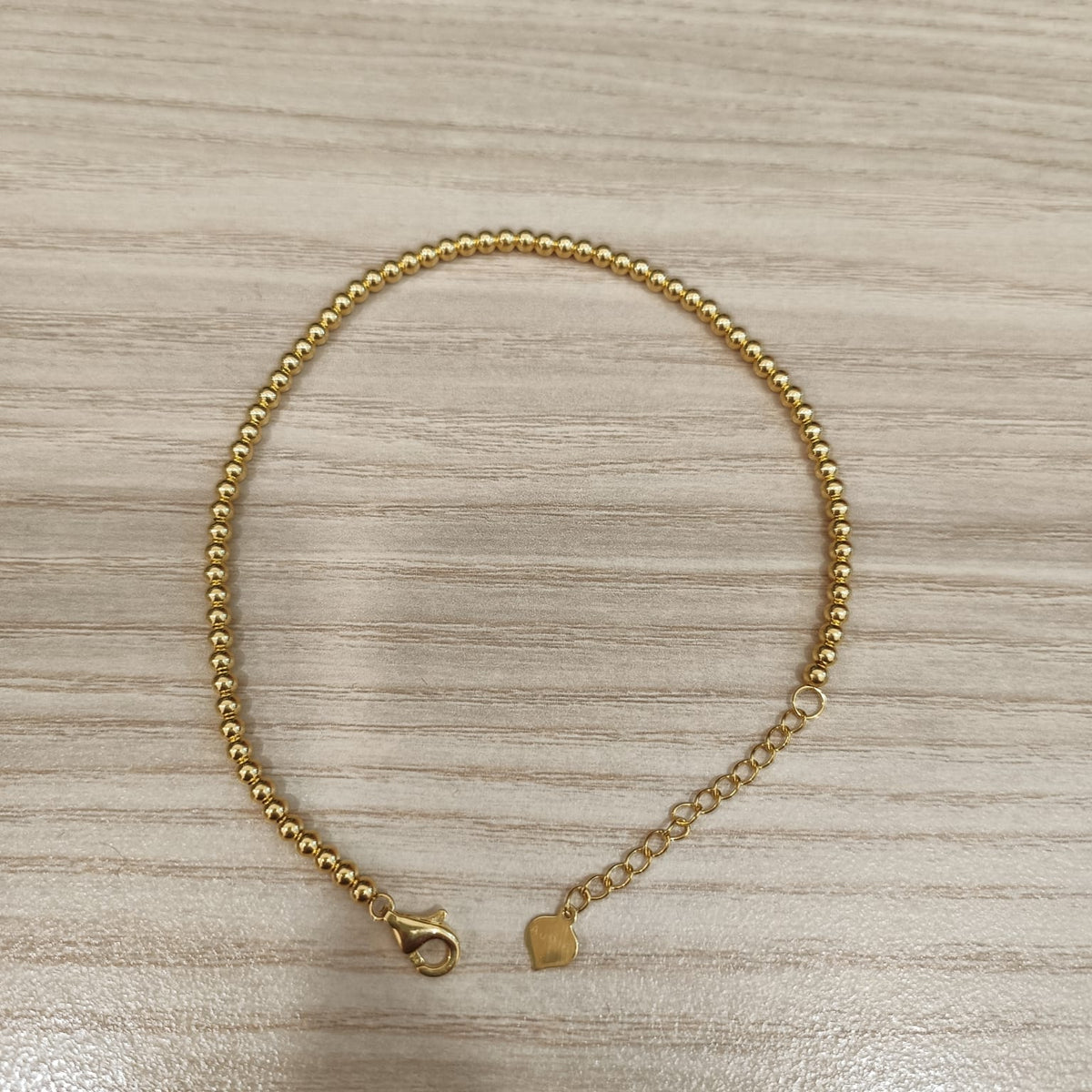 916 Gold Bead Bracelet | Adjustable 22K Gold Design