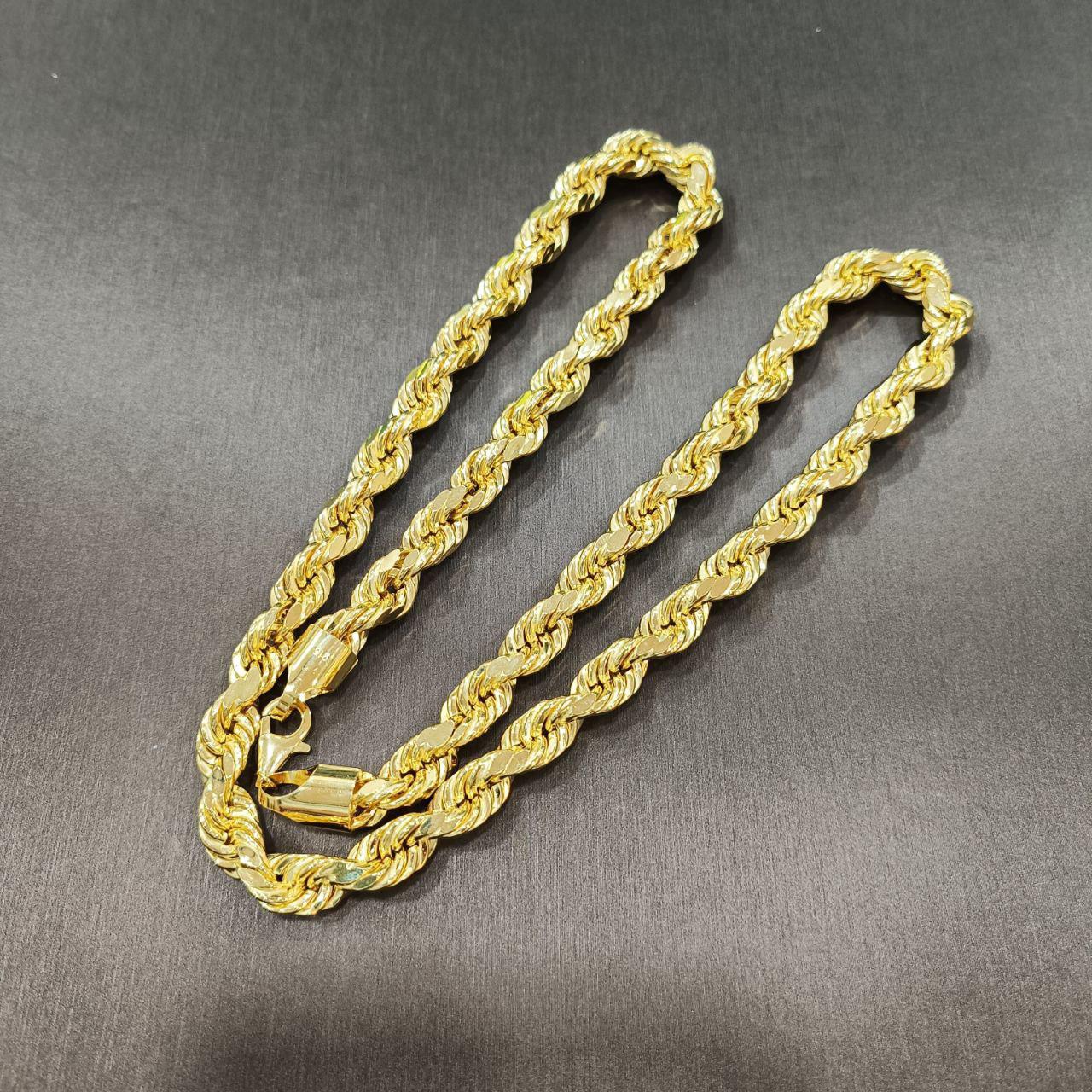 (NEW) 22k / 916 Gold Semi Solid Rope Necklace-Necklaces-Best Gold Shop