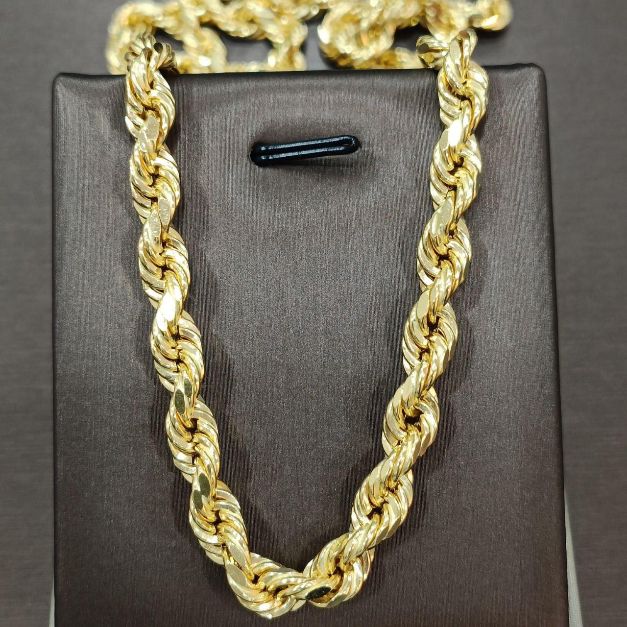 (NEW) 22k / 916 Gold Semi Solid Rope Necklace-Necklaces-Best Gold Shop