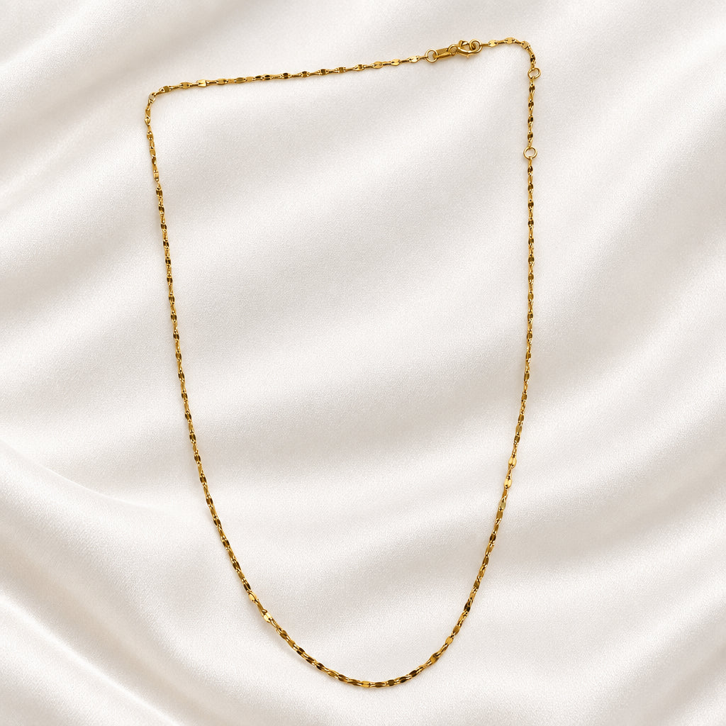 999 Silver Gold Plated Adjustable Necklace