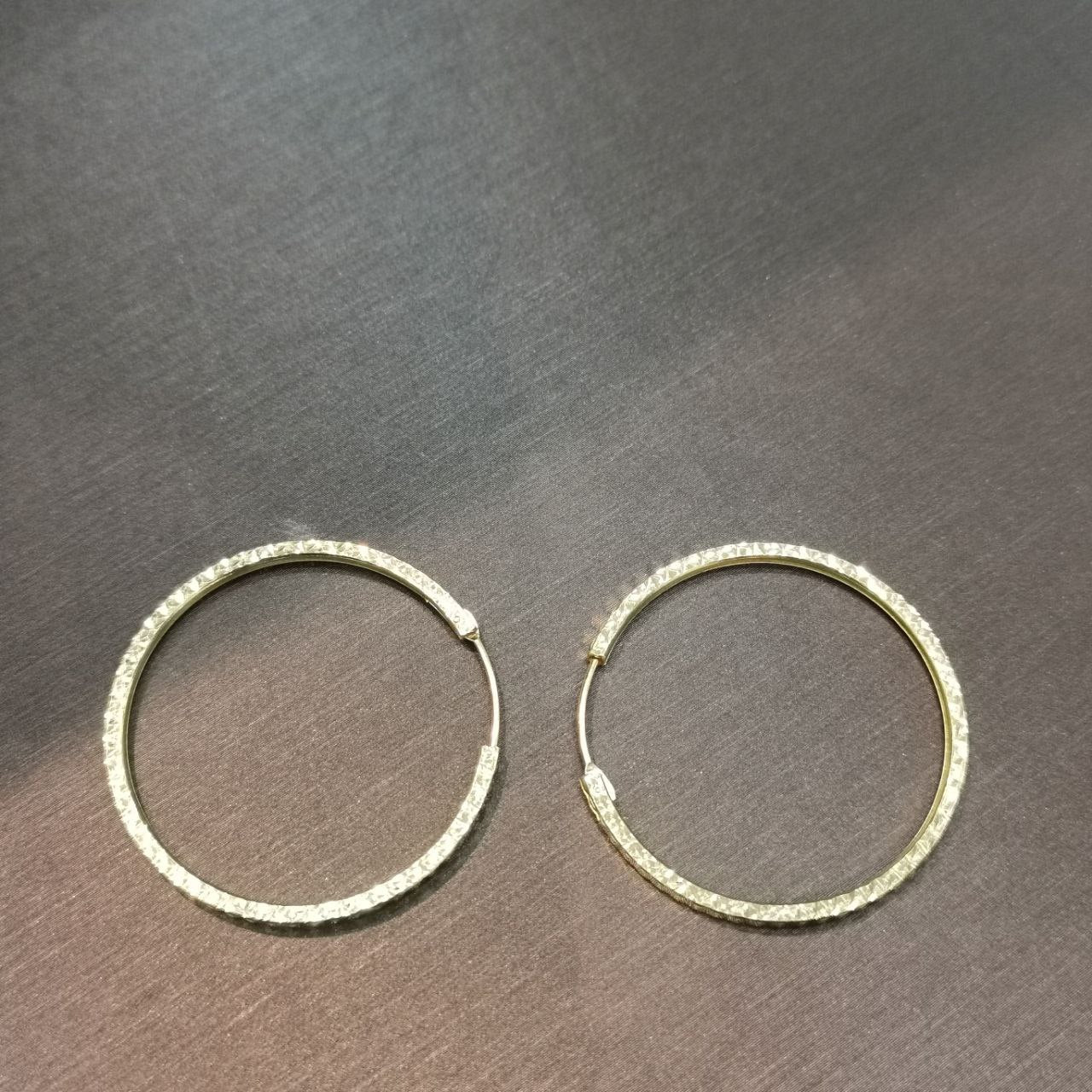 22k / 916 Gold Cutting Loop Earring