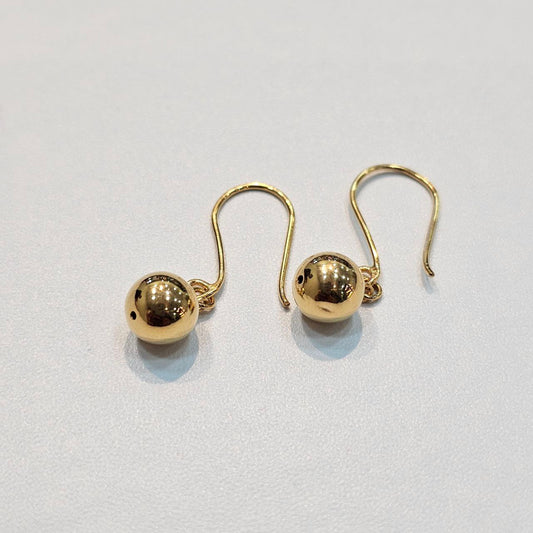 22K / 916 Gold Golden Orb Drop Earrings