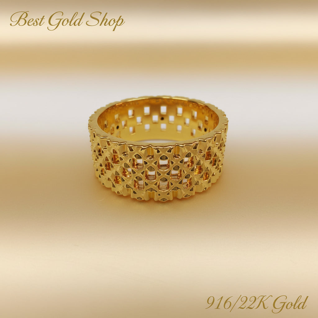 916 Gold Keeper Ring Light Weight New design