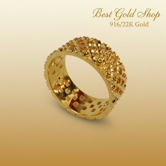 916 Gold Keeper Ring | Wider Comfort Fit Design