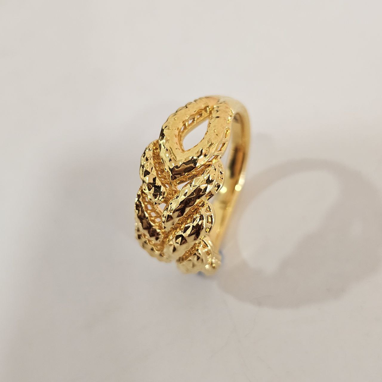 916 Gold Hollow Adira Ring V3
